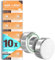 5Plus Group 10 Pcs AG0 LR521 379 SR521 Alkaline Button Cell Batteries – Ideal for Watches, Calculators, Toys, Lasers, Clocks, Thermometers & More