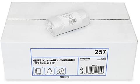 Kosmetikeimerbeutel 40x50 Stück I 10 Liter I Ideal für Bad- und Kosmetikmüll