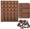 WYAHYQ 2Pcs Chocolate Moulds Silicone Baking Moulds Chocolate Bar Sweet Candy Making Kit Wax Melt Moulds