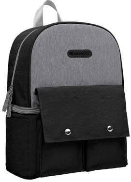 Kikkaboo Wickeltasche Nia Rucksack, Reißverschlussöffnung, verschiedene Fächer, Farbe:schwarz