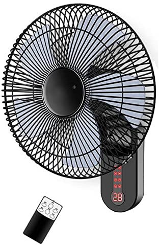 Ventilateur Mural Silencieux 14 Pouces, Avec Télécommande/Timer, Ventilateur Oscillant De Restaurant, 3 Vitesses De Ventilation, Ventilateur De Refroidissement Pour Intérieur, Gym, 5 Pales ( Color : I