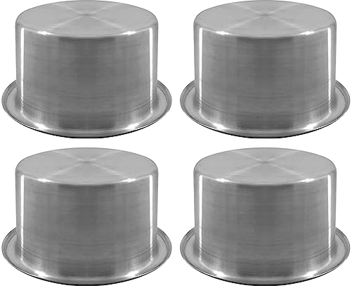 ISURE MARINE 4 portabicchieri in acciaio inox da 7,6 cm, anti-fuoriuscita, con rondella antiscivolo, resistenti inserti per tavolo da poker, adatti per bibite di soda standard, per scrivania, barche,