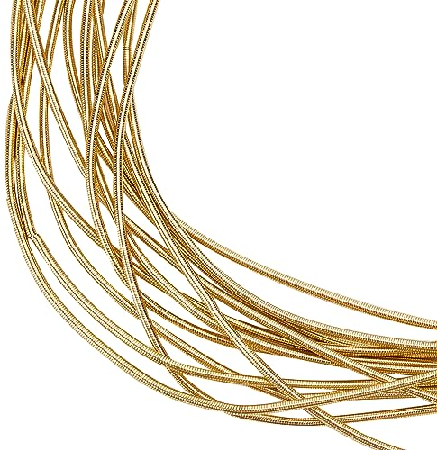 BENECREAT Alambre de Cobre Dorado de 1 Mm, Alambre Metálico, Para Decoración de Prendas, Bordado y Fabricación de Joyas