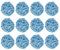 sourcing map 20 Stück Rattan Deko Dekokugel Rattankugeln, 3 mm Korbweide Rattan Kugeln Wicker Ball Wellensittich Spielzeug Vogelspielzeug für Vasenfüller Hochzeit, Hellblau