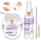 SAVILAND Kit Colle à Ongles Solide & Dissolvant: Kit Complet d'Outils pour Ongles Pressés avec Colle à Ongles Solide à Forte Adhérence SSProTip et Kit de Dissolvant