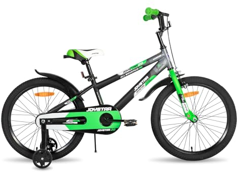JOYSTAR Berry 20 Zoll Kinderfahrrad für 6-9 Jahre Jungen & Mädchen, 20 Zoll Jungen Fahrrad mit Stabilisatoren & Ständer,Grün