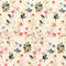 Canvas Stoff Wiesenblumen, Dekostoff 100% Baumwolle, Leinenoptik, natur (Länge am Stück: ab 50cm / Breite: 150cm)