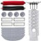 Geoviizon Accessories Compatible with Roborock S8 MaxV Ultra Robot Vacuum Cleaner, 1 x Main Brush, 4 x Side Brushes, 4 x Filters, 4 x Mops, 6 x Dust Bags, 4 x Edge Mop for Roborock S8 MaxV Ultra
