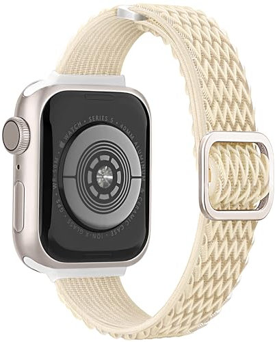 Melyis Cinturino Solo Loop in nylon compatibile con cinturini sottili per Apple Watch da donna da 40 mm, 41 mm, 38 mm, elastico sportivo, per Apple Watch Serie 9, SE, Serie 8, 7, 6, 5, 4, 3, 2, 1,