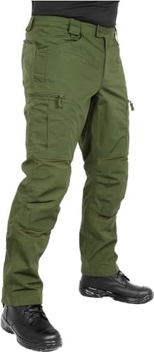 ACE Schakal Einsatzhose - Taktische Ripstop-Hose lang für Herren - Wanderhose mit 35% Baumwolle für Männer - Oliv - 32/32