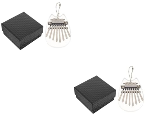Vaguelly 2sätze Kalimba Mit Tönen Daumenpiano Für Erwachsene Transparent Musikinstrument Musikalischen Fähigkeiten Einfach Zu Spielen Klares Klangbild