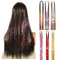 Haar Lametta Stränge Kit Hair Tinsel Haar Lametta Stränge Haarsträhnen zum Einflechten Bunte Haarsträhnen Kinder Haarschmuck Dekoration Haar Lametta Kit 6 pcs, 1200 Stränge