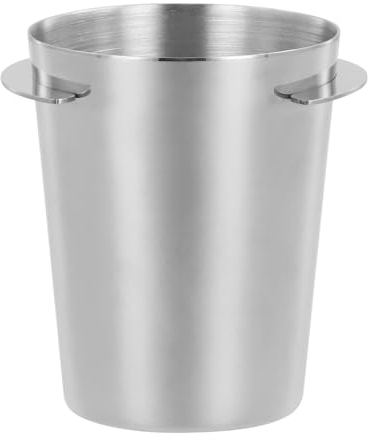 Dokeno Vaso Dosificador de Café de 58mm, Taza Dosificadora de Café, Acero Inoxidable, Accesorios para Cafe, Taza Medidora Cafe, Vaso Dosificador Cafe para Cafetera Máquina