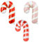 KOBOKO Weihnachtsdeko Luftballons, 3 Stk Weihnachten Deko Ballon, Rot Weiß Weihnachts-rohrballon, Weihnachtsballons Helium Krückenballon, Folienballon Weihnachten für Weihnachtsdeko Kinder Party Deko