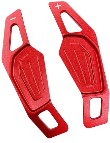JOJOCY Lenkrad Schaltwippe für Skoda 2020 für Octavia A8 MK4 für ENYAQ IV RS VRS VRS 2021 Karoq Kodiaq Auto Lenkrad Paddle Shifter Extension Gear (Rot)