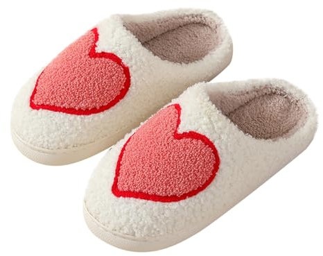 Stivali da donna bianchi Pantofole per Halloween e Natale, pantofole da casa, pantofole da donna, pelose, per esterni, interni, camera da letto, pantofole nere, stivali alti fino alla coscia, Rosso,