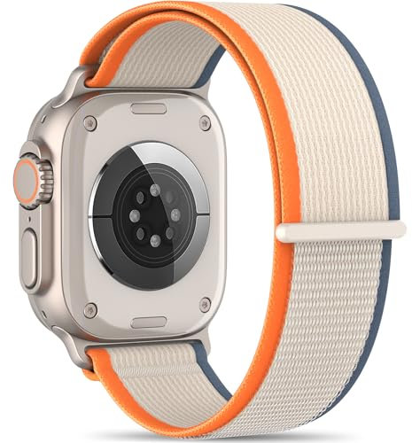 Patenting Trail Loop Nylon Straps Compatible with Apple Watch Straps 49mm 46mm 45mm 44mm 42mm(Series 3/2/1) Women Men,Upgraded Breathable Strap for iWatch Series 10 9 8 7 6 5 4 3 2 1 SE Ultra 2/Ultra
