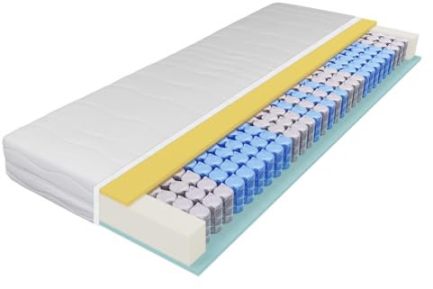 BeCo Matratze 120 x 200 cm Ortho Strong Taschenfederkernmatratze H3/H4 / Wendematratze/Oeko-TEX Standard 100 / Made in Germany / 100 Nächte Probeschlafen