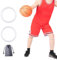 Gosknor 2pz Supporto Tendine Rotuleo Cinturino per Ginocchio, Silicone Tutore per Ginocchio Rotuleo Sollievo dal Dolore al Ginocchio Fascia per Ginocchio per Basket Corsa Sport (Bianco Fluorescente)