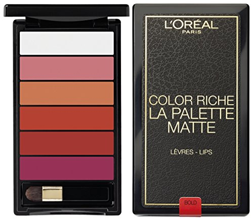 Rossetto L'Oréal Paris Lip Palette Matte Bold, 1 pezzo (6 X 1 G)