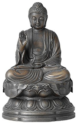 Toperkin Small Buddha Statues Bronze Sculptures Buda Home Decor TPFX-B135