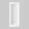 iBathUK Bathroom White Gloss Bath Single Ended Straight Square Acrylic Bathtub with Adjustable Feet - 1700 x 700mm