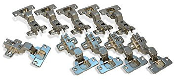 Ferrari Lot de 10 charnières à ressort en métal polies, montage affleurant, référence 100236DIL
