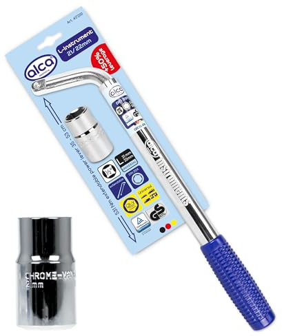alca Wheel Tyre Master L Wrench Spanner Lug Extendable Multi-Size 21/22mm Professional Tool A417200