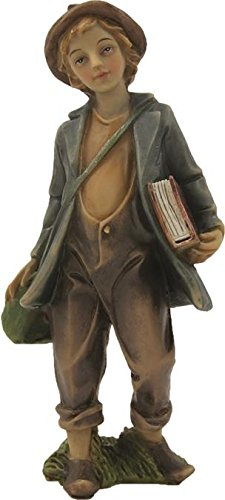 Krippenfiguren, Wanderer mit Buch für 11cm Figuren (44635093773)