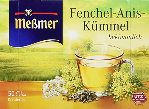 Meßmer Fenchel-Anis-Kümmel, 50 Beutel, 6er Pack (6 x 100 g)
