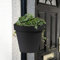 GEEZY Drain Pipe Flower Pot - Innovative Hanging Plant Pot for Outdoor Use, Fits 99% Pipes, Weatherproof Plastic Planter, Clever Design for Flowers & Salads, Black, 24x24x21cm, 3kg Capacity