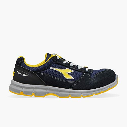 Utility Diadora, Scarpe Antinfortunistiche Unisex, RUN TEXT LOW S1PS FO SR ESD, colore DARK NAVY/DARK NAVY, taglia 37