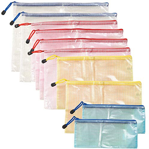 Xcase Dokumententasche: 10er-Set Organizer-Taschen mit Reißverschluss für Ihren Urlaub (Aufbewahrungsbeutel, Handgepäck Organizer, Zip)