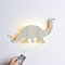 Lights4fun Holz Diplodocus LED Nachtlicht Wandlicht mit Fernbedienung und Timer