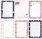 Papierdrachen 6 Notizblöcke Blanko zur freien Gestaltung | für Termine, Projekte, to do Liste, Meetings, Einkaufslisten, Notizen und vieles mehr - Blau Rosa - Notizblock Set 15 - DIN A6