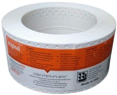 Strait Flex Original Protection des bords Rail d'angle pour cloisons sèches Plaque de plâtre 10 m Fabriqué aux États-Unis