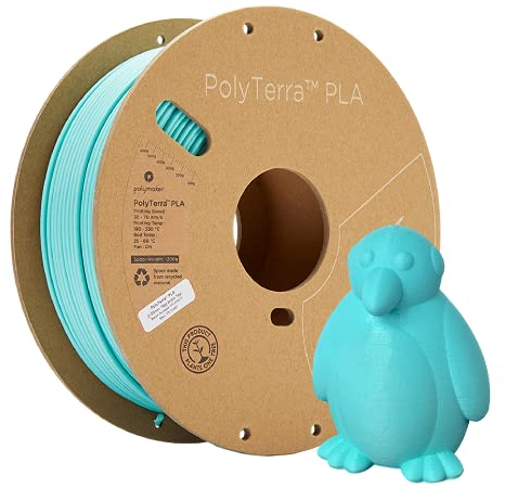 Polymaker 70845 PolyTerra PLA Filament PLA 2.85mm 1000g Blau-Grün 1St.