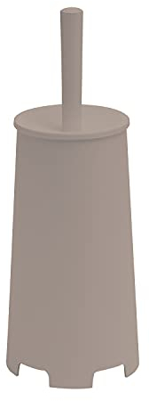 Gedy G-Oscar Brosse WC à Poser Couleur Taupe Claire, 35 x 13 x 13 cm, Poids 0,396 kg, Brosse WC avec Poils fabriquée avec des résines thermoplastiques, années de Garantie 2, Design R&S