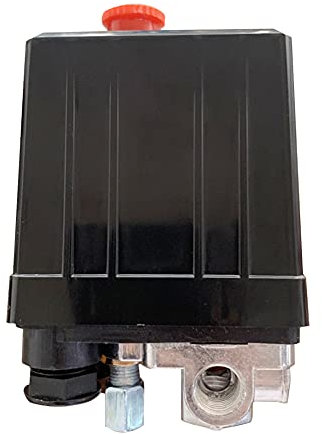 WMLBK 1/4 BSP 4 Ports Air Regulator Compressor Pressure Switch Valve Control-Heavy Duty 220V 20A 175PSI Air Compressor Pressure Control Valve-Pressure Switch for Compressor