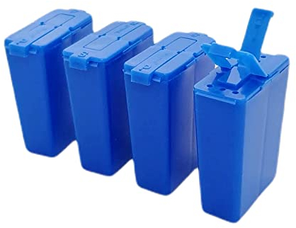 Tupperware SET (4) To Go Würzling 25 ml blau dunkel blau C72 Salzstreuer Pfeffer/Salz Streuer