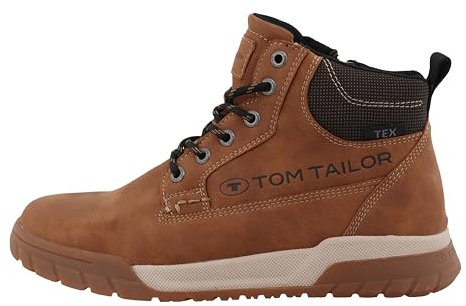 Tom Tailor Herren 4283701 Halblange Stiefel, Cognac, 40 EU