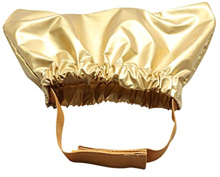 Caritierly Pet Shower Cap - Gold, M (34-50 cm), Cats & Dogs, Bath Accessory, Head Cover, Non-woven Fabric, Waterproof