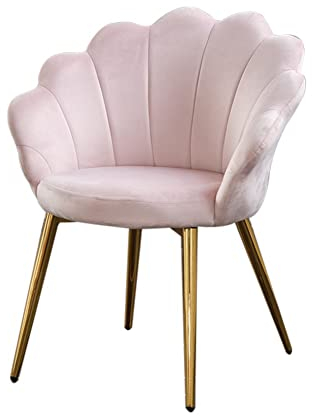 KAWOLA Esszimmer Stuhl Carla Esszimmermöbel Stühle, Moderne Stühle Esszimmer, Schreibtisch Stuhl, Velvet Gepolstert Fuß Gold (Pink)