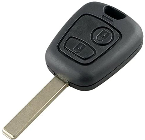 FOBTRONICS NEW 2 button case for Toyota Aygo remote key fob 2005-2014 WITH BLANK BLADE