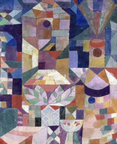 Dot Graph Notebook: 7.5 x 9.25 | Paul Klee Burggarten (1919) Cover Art Notebook | Highschool, College, Work and Personal Notebook | Paperback Dot Graph
