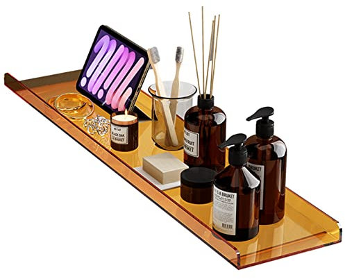 Acryl-Badewannenablagen für Badewannen-Caddy, wasserdichtes, staubfreies Luxus-Badzubehör, Badewannenablage-Tisch, passend für jede Wanne, unverwechselbares Geschenk (Color : Blue, Size : 100cm (39