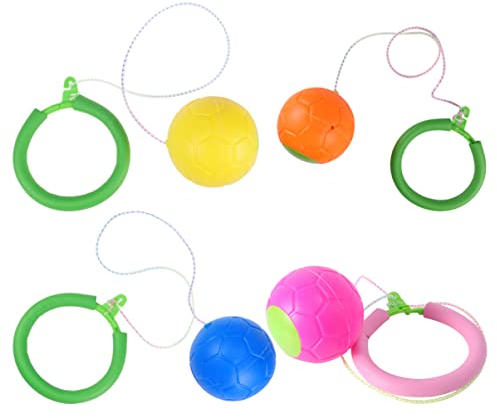 Toyvian Spielzeuge Springen Mit Springen Zufällig Sinnes- Kinderbälle Indoor Ball Hüpfen Kinder Hüpfen Fitness Erwachsene Fettring Seil Rotierend Integration Eltern Ausstattung Farbe Für