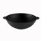 4BIG.fun Wokpfanne 4,7 L Gusspfanne - Asia Wok Ø30cm Gusseisen, Bratpfanne Wok aus Gusseisen, Schmortopf Induktion Wok-Pfanne - Kazan Grill Pow-Wok induktionsgeeignet
