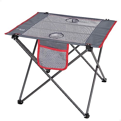 AKTIVE Mesa plegable para camping de poliéster, Medidas 62x50x50cm, ultraligera, cómoda y fácil de transportar, Compacta, mesas para camping, Mesa plegable portátil, Mesa picnic (63026)