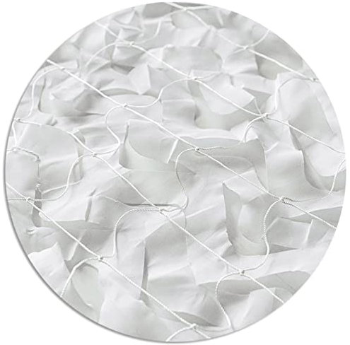 ANSNOW Red de Camuflaje, Red de Camuflaje de Nieve, Red de Sombra Blanca, Toldo de Jardín, Adecuado para Fiestas, Camping, Piscina, Decoración Temática de Halloween, Sombra Exterior, Se Puede Personal